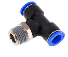 1/2'' x 1/2'' NPT Inline-T-Stück Einsteckverschraubung mit Außengewinde Messing/PBT NBR drehbar