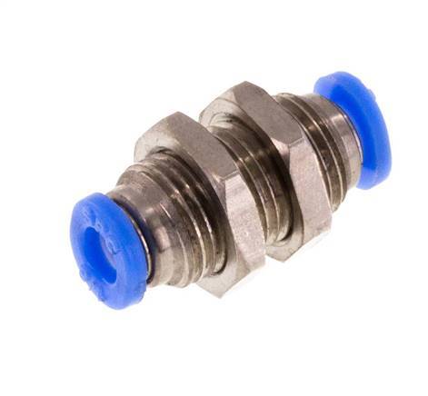 1/8''-Steckverschraubung Messing/PBT NBR Bulkhead [2 Stück]