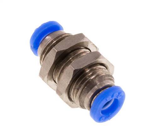 1/8''-Steckverschraubung Messing/PBT NBR Bulkhead [2 Stück]