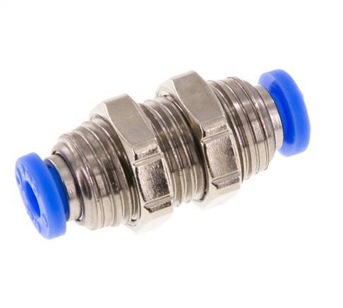 5/32'' Steckverschraubung Messing/PBT NBR Bulkhead [2 Stück]