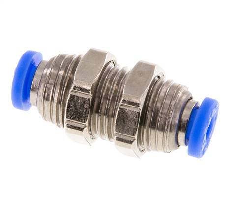 5/32'' Steckverschraubung Messing/PBT NBR Bulkhead [2 Stück]