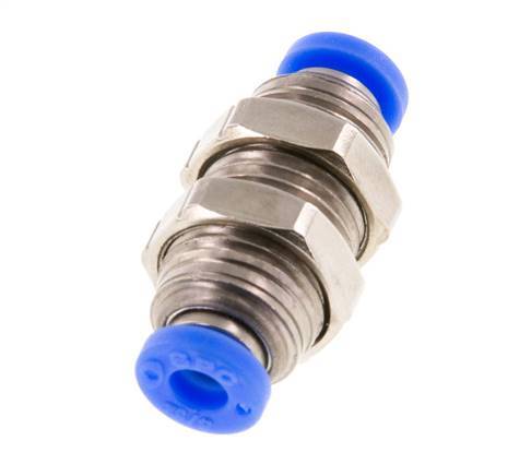 5/32'' Steckverschraubung Messing/PBT NBR Bulkhead [2 Stück]