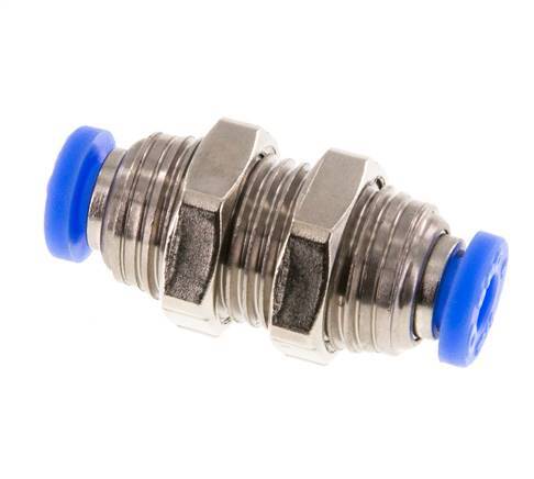 5/32'' Steckverschraubung Messing/PBT NBR Bulkhead [2 Stück]