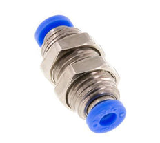 5/32'' Steckverschraubung Messing/PBT NBR Bulkhead [2 Stück]