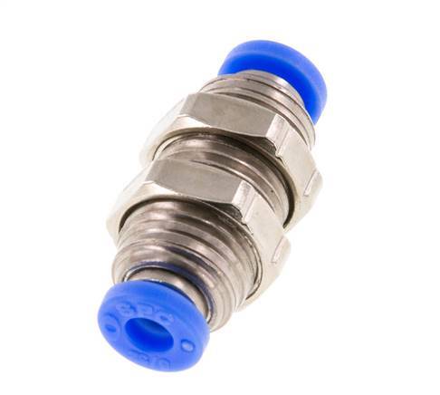 5/32'' Steckverschraubung Messing/PBT NBR Bulkhead [2 Stück]