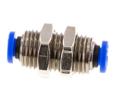3/16''-Steckverschraubung Messing/PBT NBR Bulkhead [2 Stück]