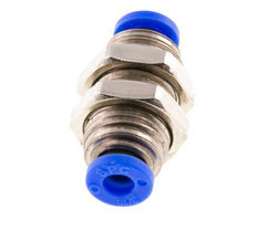 3/16''-Steckverschraubung Messing/PBT NBR Bulkhead [2 Stück]