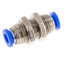 1/4'' Steckverschraubung Messing/PBT NBR Bulkhead [2 Stück]
