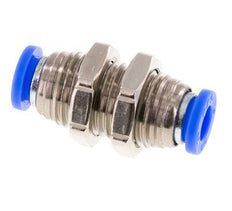 1/4'' Steckverschraubung Messing/PBT NBR Bulkhead [2 Stück]