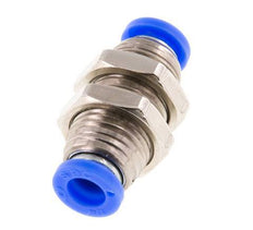 1/4'' Steckverschraubung Messing/PBT NBR Bulkhead [2 Stück]