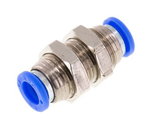 5/16'' Steckverschraubung Messing/PBT NBR Bulkhead [2 Stück]