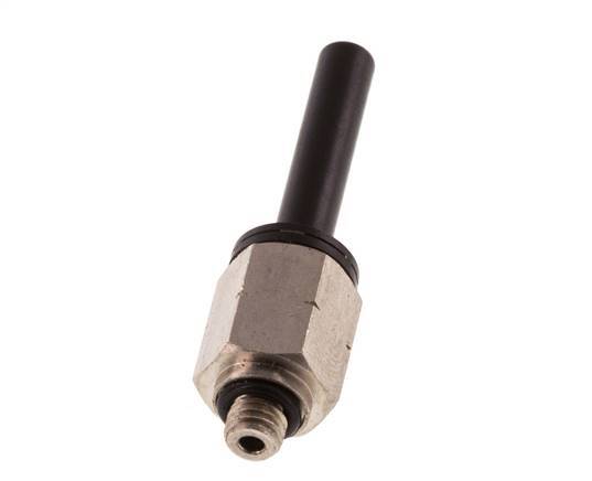 3/16'' x UNF 10-32 Steckfitting Messing/PBT NBR [2 Stück]
