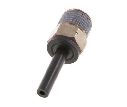 5/32'' x 1/8'' NPT Steckverschraubung mit Außengewinde Messing/PBT NBR [2 Stück]