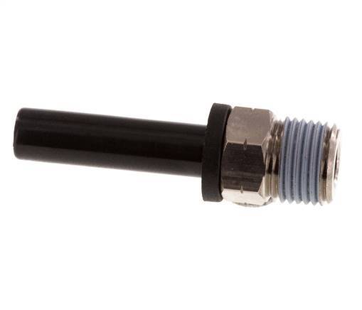1/4'' x 1/8'' NPT Plug-in Fitting with Male Threads Brass/PBT NBR [2 Pieces]