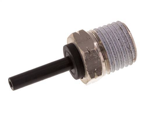 5/32'' x 1/4'' NPT Steckverschraubung mit Außengewinde Messing/PBT NBR [2 Stück]