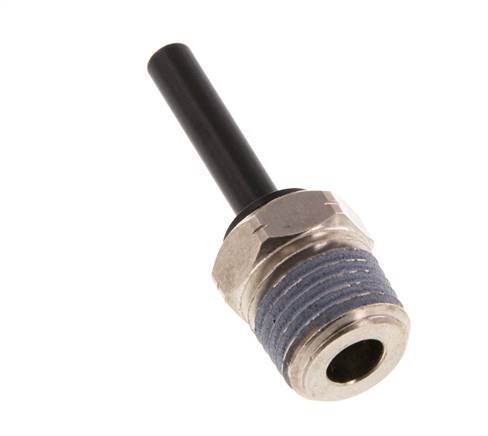3/16'' x 1/4'' NPT Steckverschraubung mit Außengewinde Messing/PBT NBR [2 Stück]