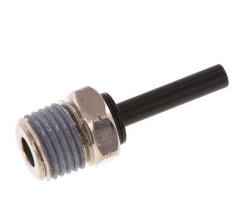 3/16'' x 1/4'' NPT Steckverschraubung mit Außengewinde Messing/PBT NBR [2 Stück]
