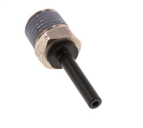 3/16'' x 1/4'' NPT Steckverschraubung mit Außengewinde Messing/PBT NBR [2 Stück]