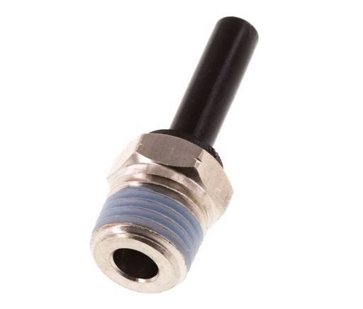 1/4'' x 1/4'' NPT Plug-in Fitting with Male Threads Brass/PBT NBR [2 Pieces]