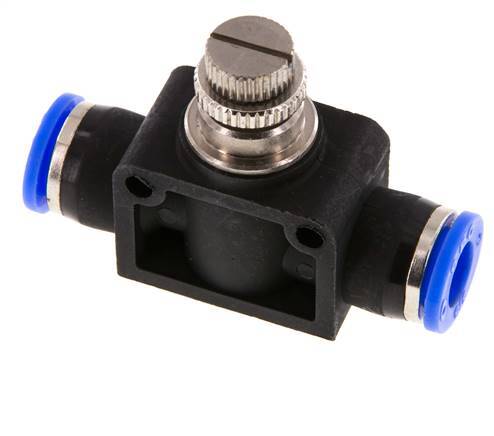 Durchflussregelungs-Schalldämpfer gerade 3/8 Zoll (9,52 mm) Messing/PBT