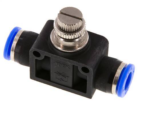 Durchflussregelungs-Schalldämpfer gerade 3/8 Zoll (9,52 mm) Messing/PBT