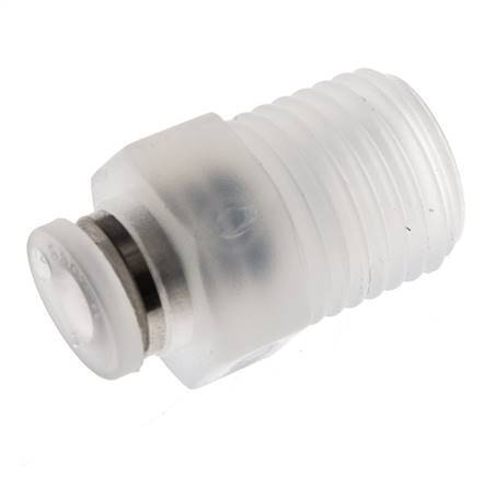 4mm x R1/4'' Push-in Fitting with Male Threads PA EPDM/PTFE