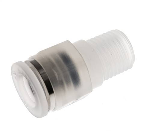 10mm x R1/4'' Push-in Fitting with Male Threads PA EPDM/PTFE