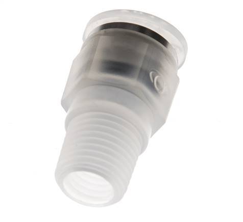 10mm x R1/4'' Push-in Fitting with Male Threads PA EPDM/PTFE