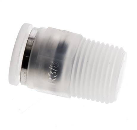 10mm x R3/8'' Push-in Fitting with Male Threads PA EPDM/PTFE