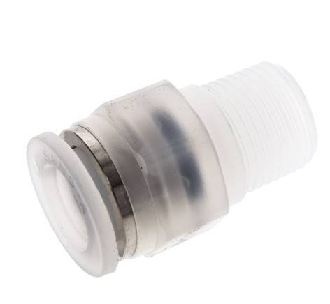 12mm x R3/8'' Push-in Fitting with Male Threads PA EPDM/PTFE