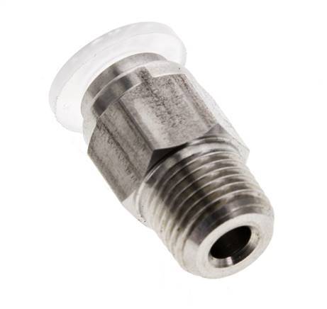 6mm x R1/8'' Steckverschraubung mit Außengewinde Edelstahl/PA EPDM/PTFE