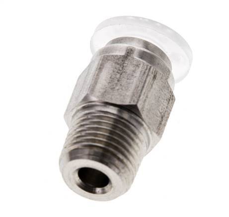 6mm x R1/8'' Steckverschraubung mit Außengewinde Edelstahl/PA EPDM/PTFE