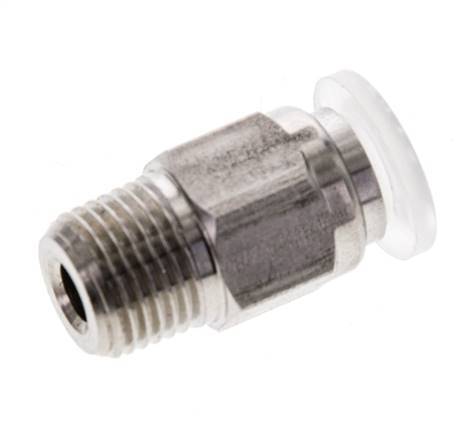 6mm x R1/8'' Steckverschraubung mit Außengewinde Edelstahl/PA EPDM/PTFE