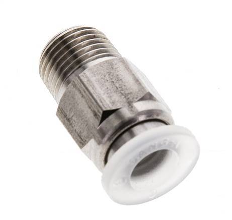 6mm x R1/8'' Steckverschraubung mit Außengewinde Edelstahl/PA EPDM/PTFE