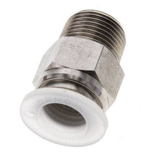 12mm x R3/8'' Steckverschraubung mit Außengewinde Edelstahl/PA EPDM/PTFE
