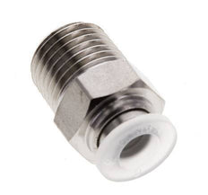 12mm x R1/2'' Steckverschraubung mit Außengewinde Edelstahl/PA EPDM/PTFE