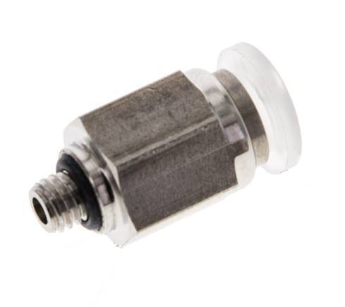 6mm x M 5 Steckverschraubung mit Außengewinde PA/Edelstahl EPDM