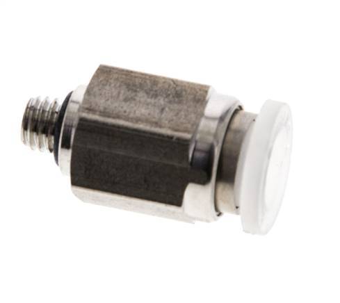 6mm x M 5 Steckverschraubung mit Außengewinde PA/Edelstahl EPDM