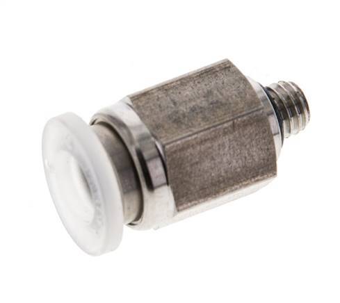 6mm x M 5 Steckverschraubung mit Außengewinde PA/Edelstahl EPDM