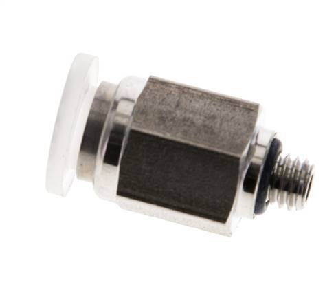 6mm x M 5 Steckverschraubung mit Außengewinde PA/Edelstahl EPDM