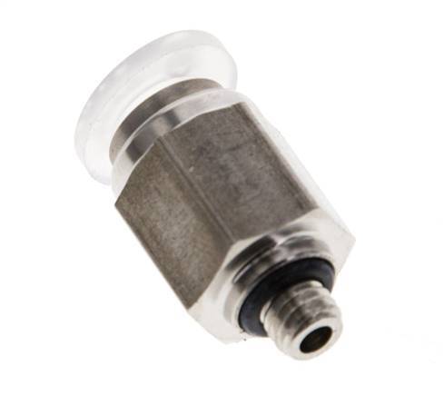 6mm x M 5 Steckverschraubung mit Außengewinde PA/Edelstahl EPDM