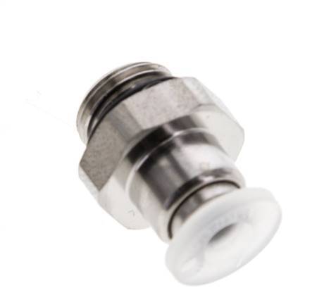 4mm x G1/8'' Steckverschraubung mit Außengewinde PA/Edelstahl EPDM
