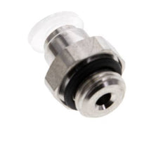 4mm x G1/8'' Steckverschraubung mit Außengewinde PA/Edelstahl EPDM