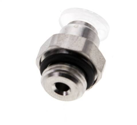 4mm x G1/8'' Steckverschraubung mit Außengewinde PA/Edelstahl EPDM