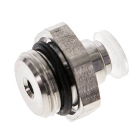 4mm x G1/4'' Steckverschraubung mit Außengewinde PA/Edelstahl EPDM