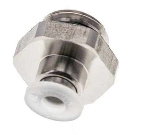 4mm x G1/4'' Push-in Fitting with Male Threads PA/Stainless Steel EPDM