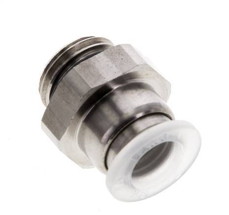 8mm x G1/4'' Steckverschraubung mit Außengewinde PA/Edelstahl EPDM