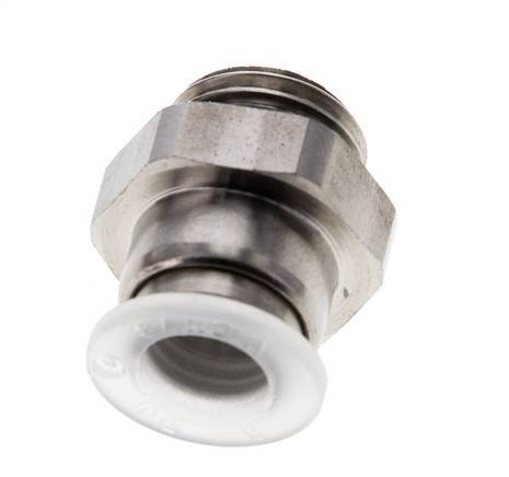 8mm x G1/4'' Steckverschraubung mit Außengewinde PA/Edelstahl EPDM