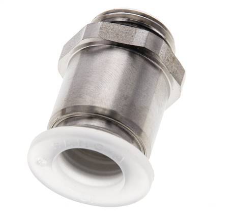 12mm x G3/8'' Steckverschraubung mit Außengewinde PA/Edelstahl EPDM