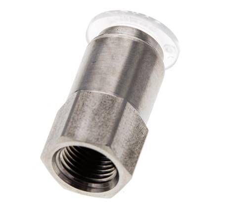 8mm x G1/8'' Steckverschraubung mit Innengewinde Edelstahl/PA EPDM/PTFE